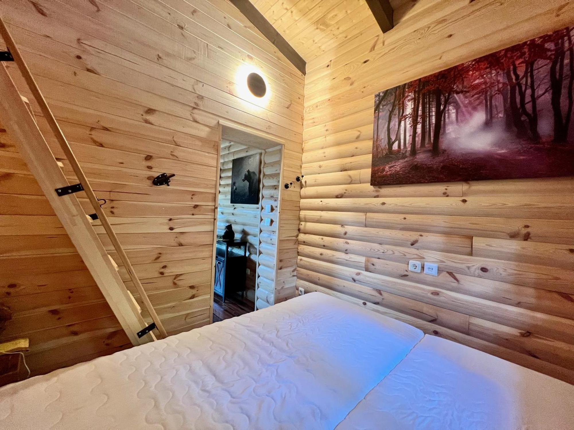 Holzhaus Baerenhoehle Am Wald Und See Neuruppin Buitenkant foto