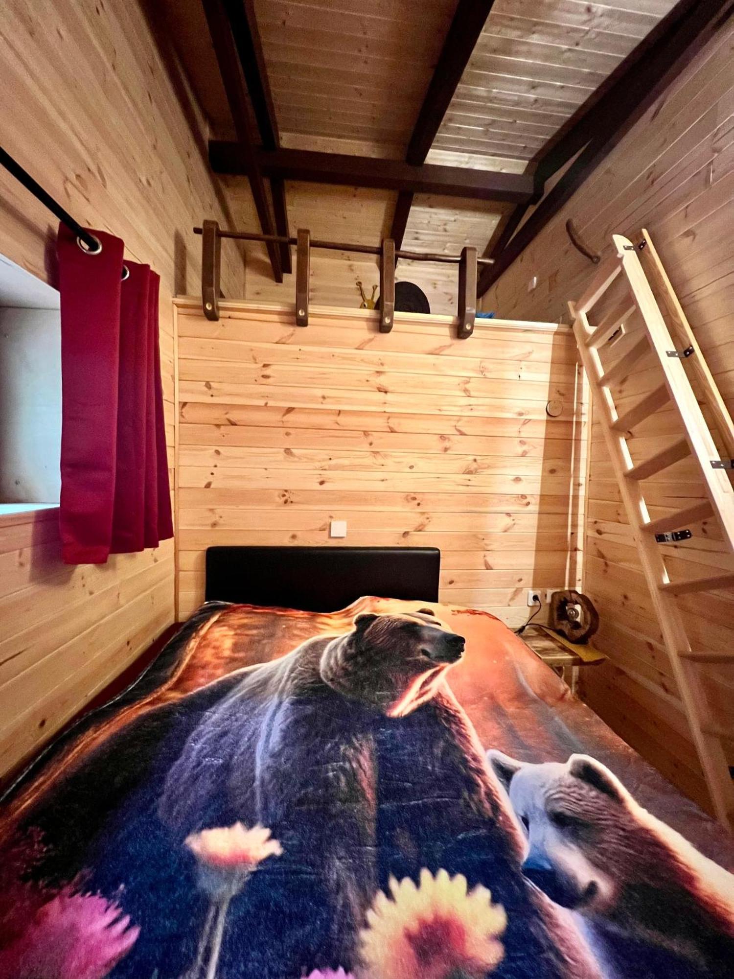 Holzhaus Baerenhoehle Am Wald Und See Neuruppin Buitenkant foto